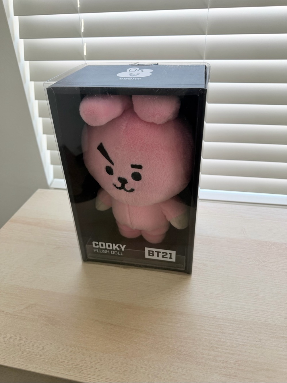 BT21 Cooky Pink Plush Doll - Official Collectible